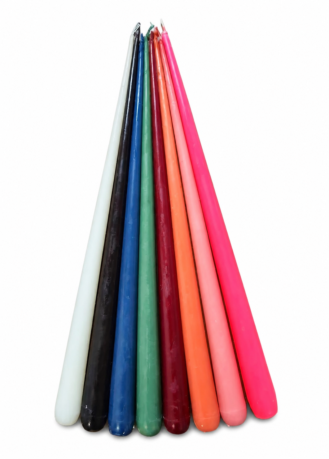 شمع قلمی سوزنی (نوک تیز) 20 سانت بسته 12 عددی - تصویر 5